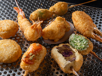 Rokuhara Chef's Choice Course [250 yen to 750 yen per skewer] You can stop at any point you like.