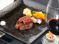 A 7-course meal featuring specially selected Japanese Black beef fillet steak + free-flow wine pairing