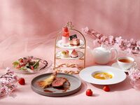 【ロゼスパークリングワイン★桜デザート4種＆ゆったり3時間TWGカフェフリー付き】選べる前菜、メイン プリフィックスランチコース《ご予約制》