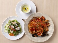 【1Drink＆デザート盛合わせ】"Lunch Prifix A" ドンコナコネリー自慢の窯焼ピザ5種or生パスタ3種