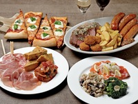 【公式 最安値保証】【アペリチェーナプラン】前菜充実大皿シェアスタイル全11品＋生ビール・カクテルを含んだ2時間飲み放題