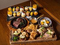 [Meat x Night Afternoon Tea] Beef fillet steak, pasta, savory dishes, dessert + 2 hours all-you-can-drink