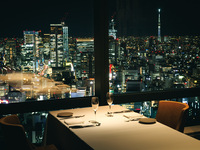 【スカイツリー側個室確約！Business Course】メインは厳選和牛赤身炭火焼き+Wine Pairing4杯付 全6品