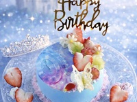 【魔法の時計】セレスティアルブルーホールケーキ