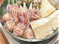 【銘柄鶏・伊達鶏使用】旨みが溶け出す「鶏白湯鍋コース」　全８品 　4,800円(税込み)※ドリンク別