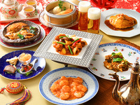 2月Ｗeb予約限定北京ダック付き【大皿盛】メイン料理を四品選べる・セレクトディナーコース（飲み放題付き）