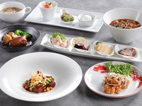 ＜豊楽／ランチ＞牛肉炒めや麻婆豆腐、デザート3種＋コーヒーなど全8品＋ノンアルコール中国茶カクテル飲み放題