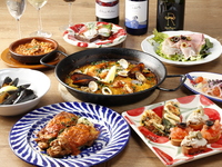 【Menú la Santa María】シードラやスペインワインなど2時間飲み放題 全7皿11品