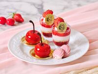 【平日限定】◇スイーツ7種とカフェフリー（コーヒーor紅茶）で気軽に◇いちごとチェリーのアフタヌーンティー