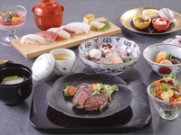 和牛フィレ肉ステーキ会席＋乾杯グラスシャンパン または おすすめの日本酒（3/1～）