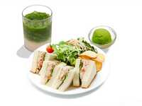 ツナサンド＋ドリンク＋抹茶ジェラート 