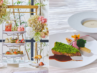 【ポークランチ】初夏のいちごの抹茶アフタヌーンティー（平日）