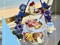 【推し色乾杯ドリンク&90分フリーフロー付】推し活アフタヌーンデザート［青］