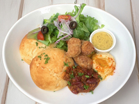 Maple Mustard Soy Chicken Pancakes