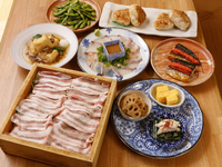 ー曜日限定タイムセールー　桜鯛とわかめのせいろ蒸しと厚切り牛タン焼きなど全10品【120分飲み放題】6,000円⇒5,000円(税込)