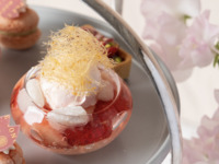 11am only / Strawberry and Sakura Afternoon Tea at Banker's Bar / Free Drinks Included