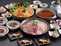 【平日】さくらポークと彩り野菜のつゆしゃぶコース