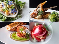 【MENU DÉGUSTATION】  limited time Spring degustation course ～glass of Champagne and wine pairing included～  〈Lunch & Dinner〉