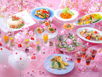 【GW special version】Sweets & Lunch Buffet Cherry blossom sweets and Chinese cuisine