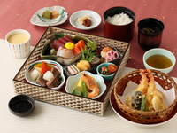 ◇3・4月平日ディナー限定◇  松花堂  白飯→春ちらし寿司にグレードアップ！