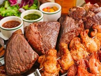 月～木ランチ限定！【90分食べ放題】ソフトドリンク飲放題付！15種シュラスコ＆サラダ＆ブッチャーカレー付き…3,800yen2名様～