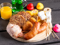 【①】キッズプラン + ソフトドリンク飲み放題（小学生以下）