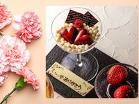 【オプション】　母の日デザートプレート＋カーネーション入り卓上花（5/7～5/31）