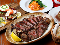 【公式 最安値保証】〈  公式HP特典 1ドリンク付き！〉〈2名様〉事前予約優待ブラックアンガス牛のビステッカコース　お一人様10,500円→8,500円(税込)《要予約》