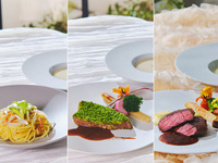 【平日夜限定】ポークディナー付桜と苺のアフタヌーンティ≪乾杯酒＋ワイン2杯≫