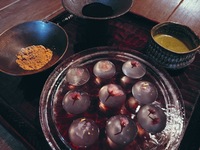 Cherry blossom warabi mochi and matcha