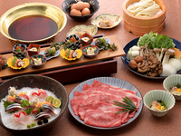 <Hot Pot Banquet> [Sukiyaki Hot Pot + 90 Minutes of Free-Flow Drinks]