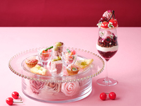 Weekdays: "Cherry Rouge Parfait" (savory & 2 drinks)