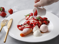 土日：WEB予約限定：「チェリーパフェ」ストロベリークレープシュゼット×ドリンク2杯付き