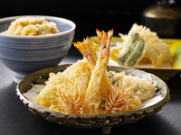 Tempura counter course with fireworks viewing plan (terrace)