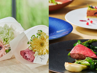 【母の日にありがとうの花束を添えて】◇ロゼスパークリングワインで乾杯◇春野菜とブリマサのグリルや国産玉ねぎのパイ包みスープ、寒鯛のポワレや国産牛ロース肉のロティの贅沢ディナー全5品-RIKYU-