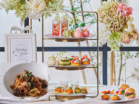 ＜平日＞『パスタ付き 新緑の抹茶＆ストロベリーアフタヌーンティー』 スイーツでお花見気分！～桜といちごが奏でる心ときめくひとときを～　マリアージュフレールもお替り自由
