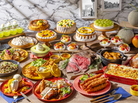 【土日祝ディナービュッフェ】★大人10％割引★＜2026年5月7日-6月30日＞ VIVA★洋食ビュッフェ★メロンとマンゴースイーツフェア