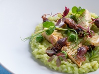 [Seasonal] Firefly Squid and Bamboo Shoot Risotto + buffet (adult)