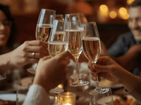 [JANTAR / Limitado a 4 ou mais pessoas] Inclui uma garrafa de vinho espumante + um menu de partilha de 5 pratos com a sua escolha de pratos populares.