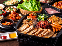  コリアンBBQ食べ放題【120分制】※飲み放題付　5,400円　サムギョプサルやタッカルビ、サイドメニューなど種類豊富な食べ飲み放題プラン！