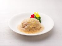 【アラカルト】5.鶏肉の冷菜 葱ソース　中盆