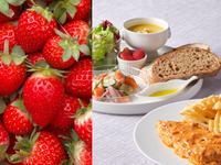 🍓旬の苺を心ゆくまで堪能🍓【苺食べ放題付き】テラス席確約・平日限定！メインが選べるカジュアルランチプレート