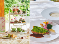 【ポークランチ】抹茶と桜のアフタヌーンティー with 祇園辻󠄀利（祝日）