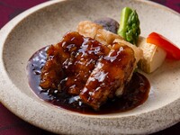 豚バラの黒酢酢豚