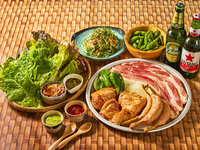 テラスでアジアンBBQライトプラン　2h飲み放題付き