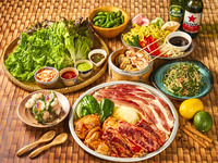 テラスでアジアンBBQプレミアムプラン　2.5h飲み放題付き