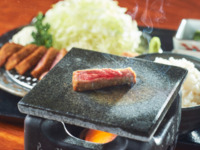 Beef cutlet set meal 3 types of small bowls 130g