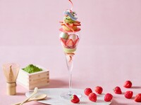 メッセージプレート付き【平日】「大人のご褒美パフェ～春を感じる贅沢コラボ！季節限定いちご＆抹茶パフェ～」