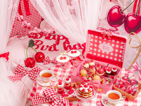 スペシャルベッドのお席🍒Cherry Afternoontea