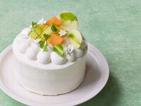 【Take Out】 Wasanbon Melon Shortcake (Whole) 15cm